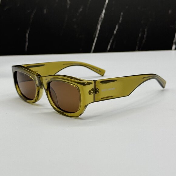 NEW SAINT LAURENT SUNGLASSES GREEN BROWN UNISEX EYEWEAR SAINT LAURENT SL713 004 main image 4